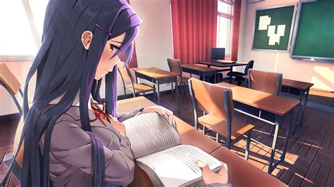 yuri doki doki|Yuri (Doki Doki Literature Club)